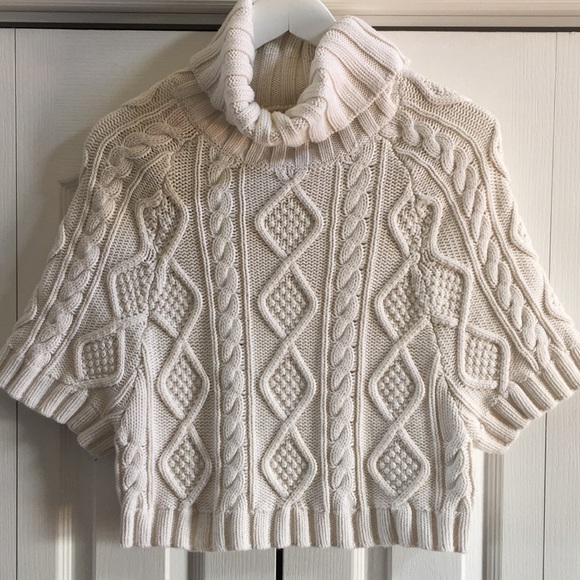 GAP Sweaters - GAP French Cable Poncho, Small